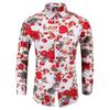 2023 Men 3D Printed Floral Shirts Mens Long Sleeve Casual Tops Fashion Flower Turn Down Collar Slim Fit Shirt Sexy Clothing 7Xl