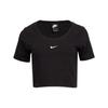 Sportswear Essentials Crop Tops Women's Black Crew Neck Moderate CU5174-010