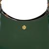 Tory Burch Emerson Minimalist Casual Zipper Patent Leather Tote Shoulder Bag Women Bags Dark-Green 139327-353
