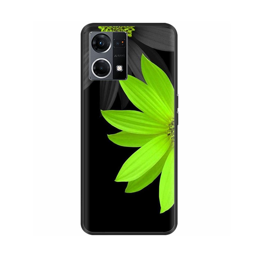 Hülle für Oppo Reno7 4G Hülle Reno7 Silikon Weich Stoßfest TPU Rückseiten für OPPO F21 Pro Reno 7 4G Hülle Schwarze Bumper Fundas
