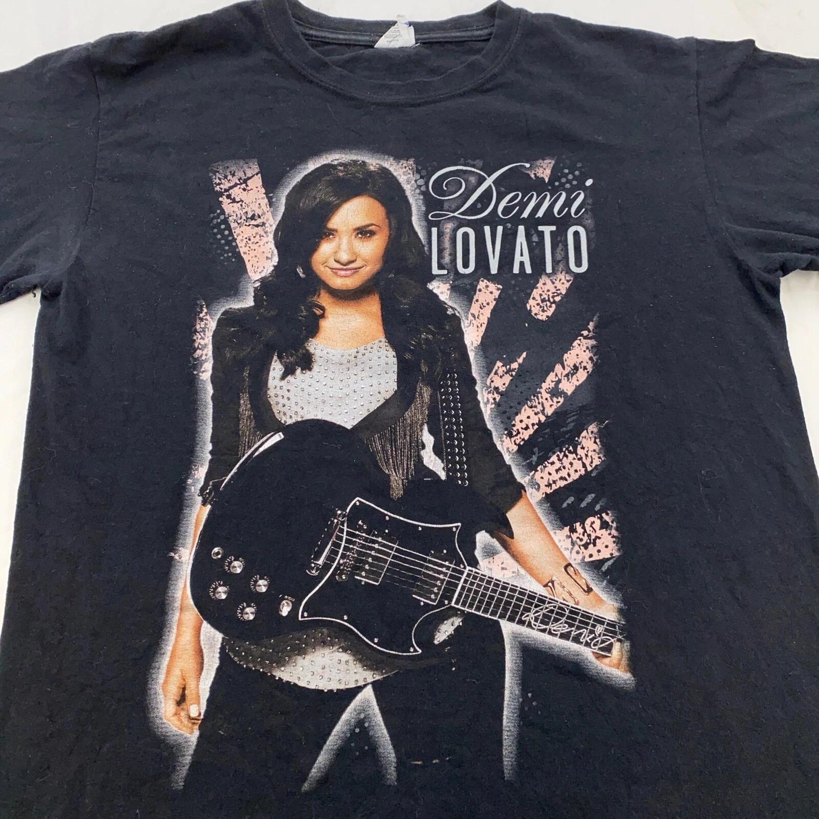 

винтажная 2010 DEMI LOVATO КОНЦЕРТНАЯ ФУТБОЛКА СРЕДНИЙ размер pop rock тур мягкая XL