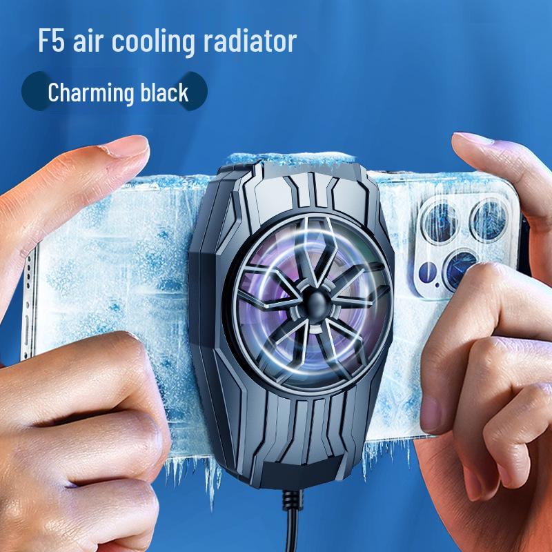 Radiateur et Ventilateur de Refroidissement pour Téléphone de Jeu Ultra-Silencieux avec Support de Jeu