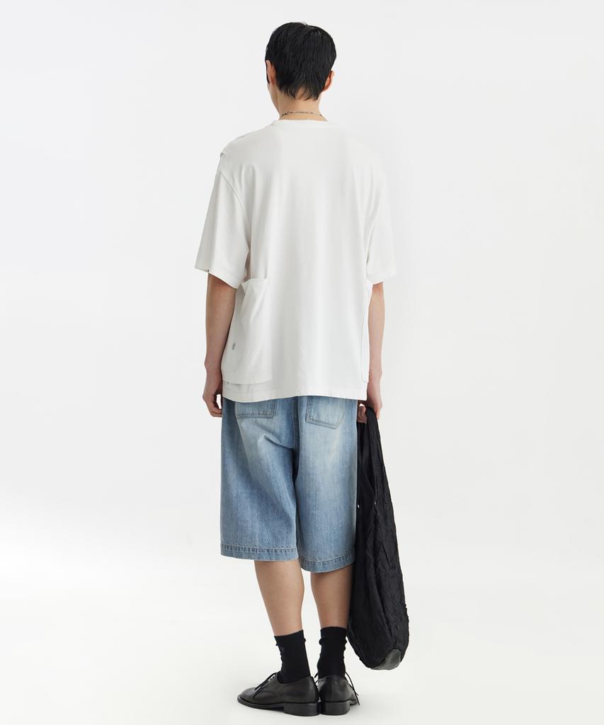 Youth Layered H/S T-Shirt - White