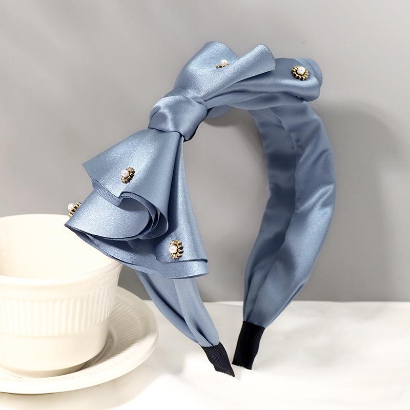 Fashion Satin Big Bow Rhinestone Hairbands Headbands Ornament Accessories For Women Hair Accessories