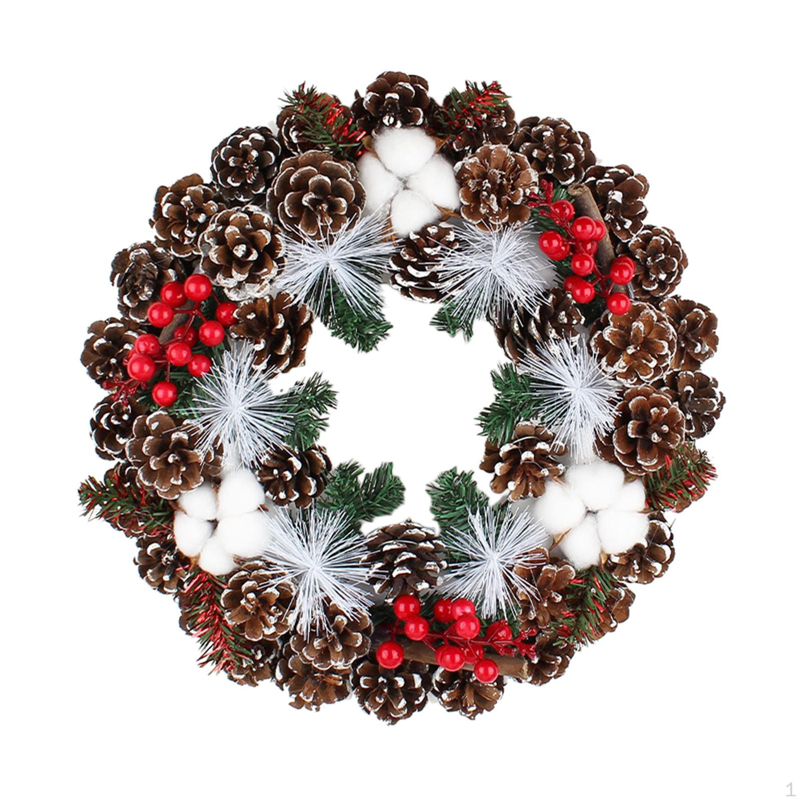 

Christmas Door Wreath Decoration 35cm Garland for Home Ornament