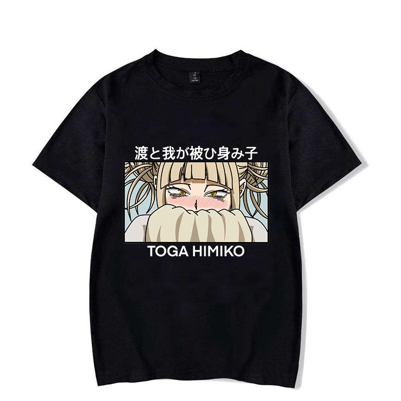 Funny Anime Himiko Toga Printed Shirt Women'S Casual Personality T-Shirt Unisex Summer Cute Anime Himiko Toga T-Shirt Tops