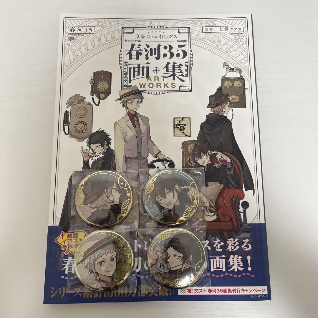 

[USED] Bungo Stray Dogs Harukawa 35 Artbook Can Badge