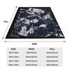 Loona Fleece Throw Blankets Black Comedy Blankets for Bed Outdoor Ultra-Soft Bedroom Quilt,