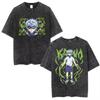 Anime Hunter X Hunter Phantom Troupe Washed Tshirts Hisoka Graphic Print T Shirts Men Women Clothing Cotton Oversized Tee Shirt