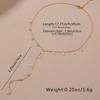 Ethereal Seaside Zirconia Water Drop Charms on Delicate Gold Chain – Light Luxury Stainless Steel
