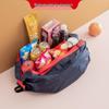 Japanese Accordion Spring Roll Foldable Shopping Bag: Large Capacity, Portable Handbag, Organizer