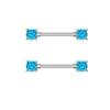 2 piezas de anillos de pezón sexys con forma de corazón de acero inoxidable de 14 g, piercing para pezón, barra para pezón para mujeres y niñas, joyería corporal con barra protectora