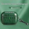 Apple AirPods Pro Crocodile Skin Bluetooth Case: 2nd, 3rd, 4th Gen Compatible