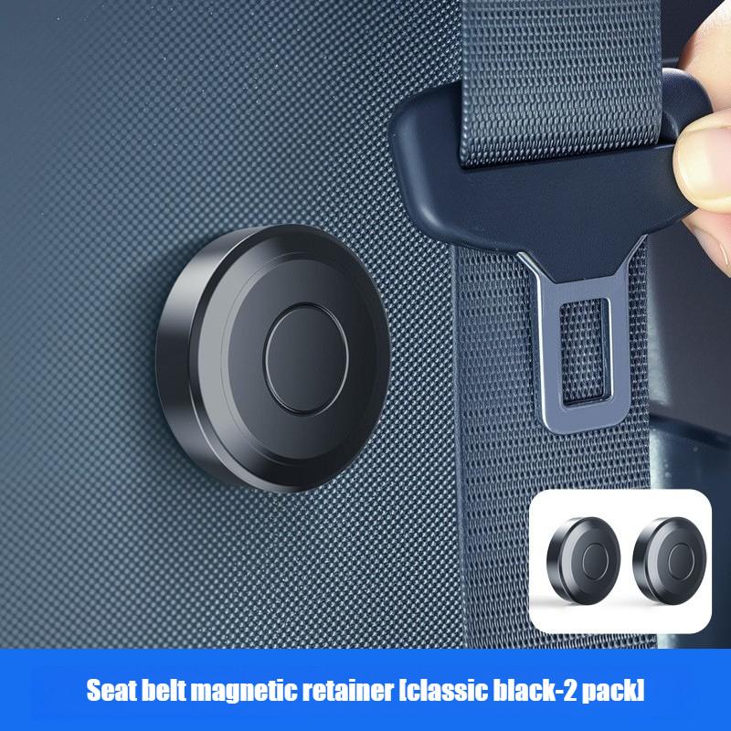 Car Seat Belt Fixing Clips Seatbelt Stopper Suede Magnetic Suction Auto Belt Holder Stabilizer Fastener Adjustable Clip