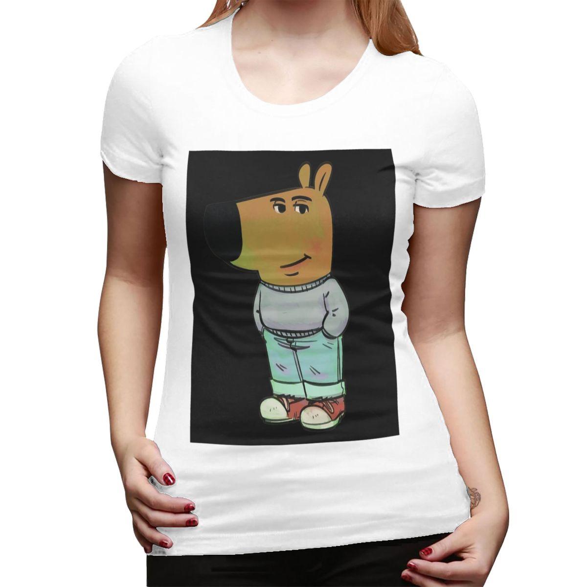 

Chill Guy TShirt for Women ONeck Streetwear T Shirts Womens Short Sleeve Summer Clothes Tops S