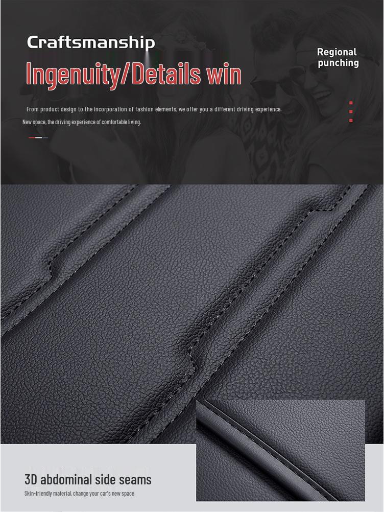 5D Universelles Autositzkissen - Atmungsaktiv, Vollumfassend, Ganzjahresbezug