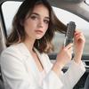 Cordless Hair Curling Iron Brush Usb Rechargeable Travel Heated Round Brush 2-In-1 Electric Hair Curling Wand Styling Tools