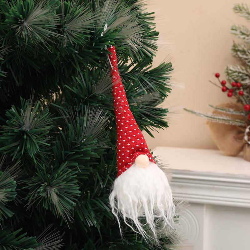 Faceless Old Man Rudolph Luminous Christmas Ornament Pendant