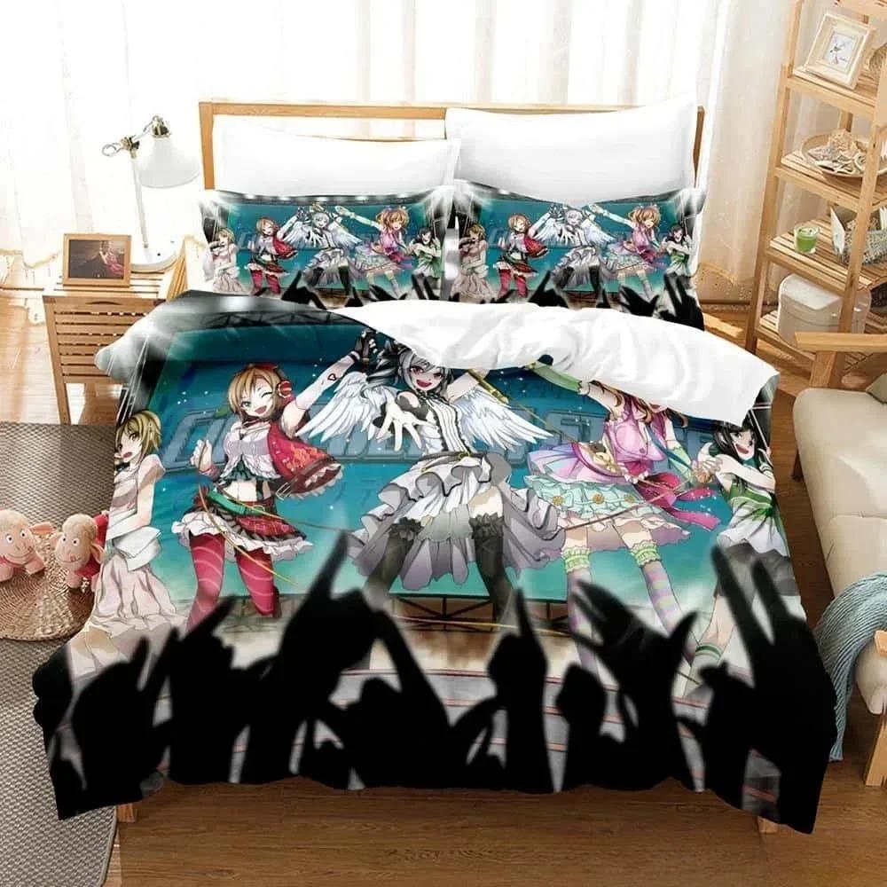 THE iDOLM@STER Cinderella Girls Starlight Stage Bedding Set Bedroom Soft Modern Bedspreads Comefortable Duvet Cover Pillowcase 70x133cm 3pcs