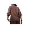 adidas Sportswear V LABEL Unisex Loose Crewneck Sweatshirt Brown JM9108