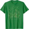 Mushroom Moon Jar Witchcraft Celestial Graphic Tee Cottagecore Casual Cotton T-Shirt
