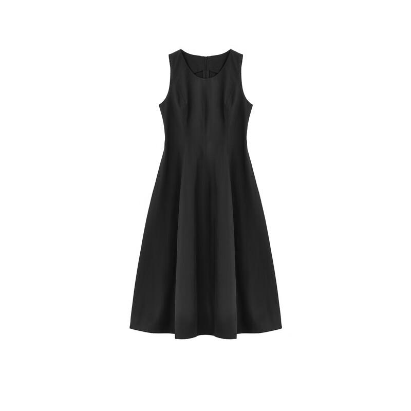 Elegant French Style Sleeveless Little Black Dress