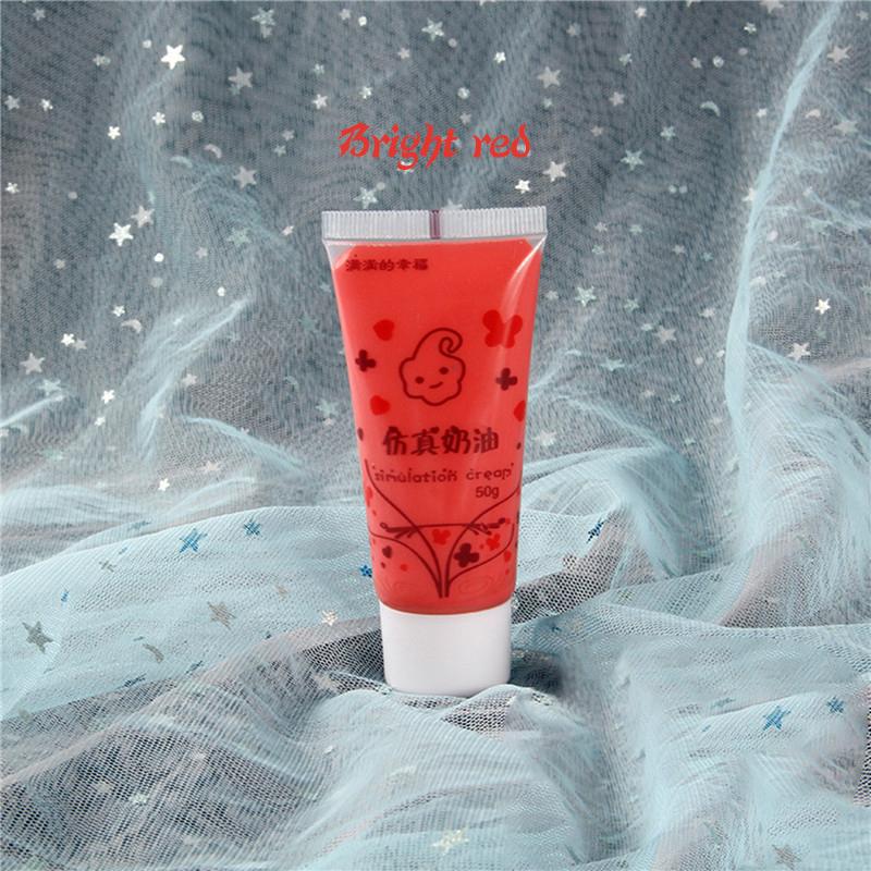 1Pcs (50Ml) Resin Diy Fake Whipped Cream Clay Simulation Cream Gel Antifreeze Mobile Shell Beauty Diy Craft Soft Clay Decoration
