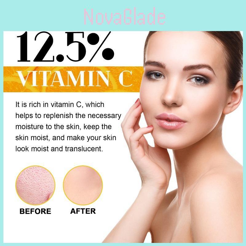 West Month Vitamin C Facial Serum For Radiant Skin Tightening And Smoothing With Moisturizing Benefits