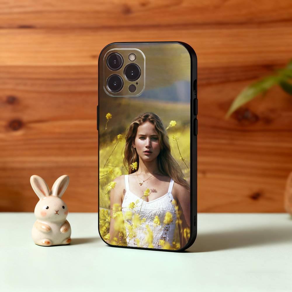 Actor J-Jennifer L-Lawrence Phone Case For iPhone17,16,15,14,13,12,Plus,Pro Max, 5G Others Soft Black Cover