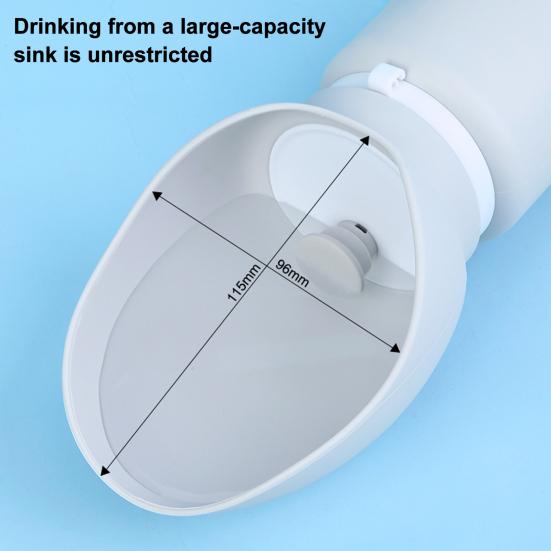Foldable Dog Water Bottle Portable Leak-Proof Water Dispenser with Drinking Bowl Silicone