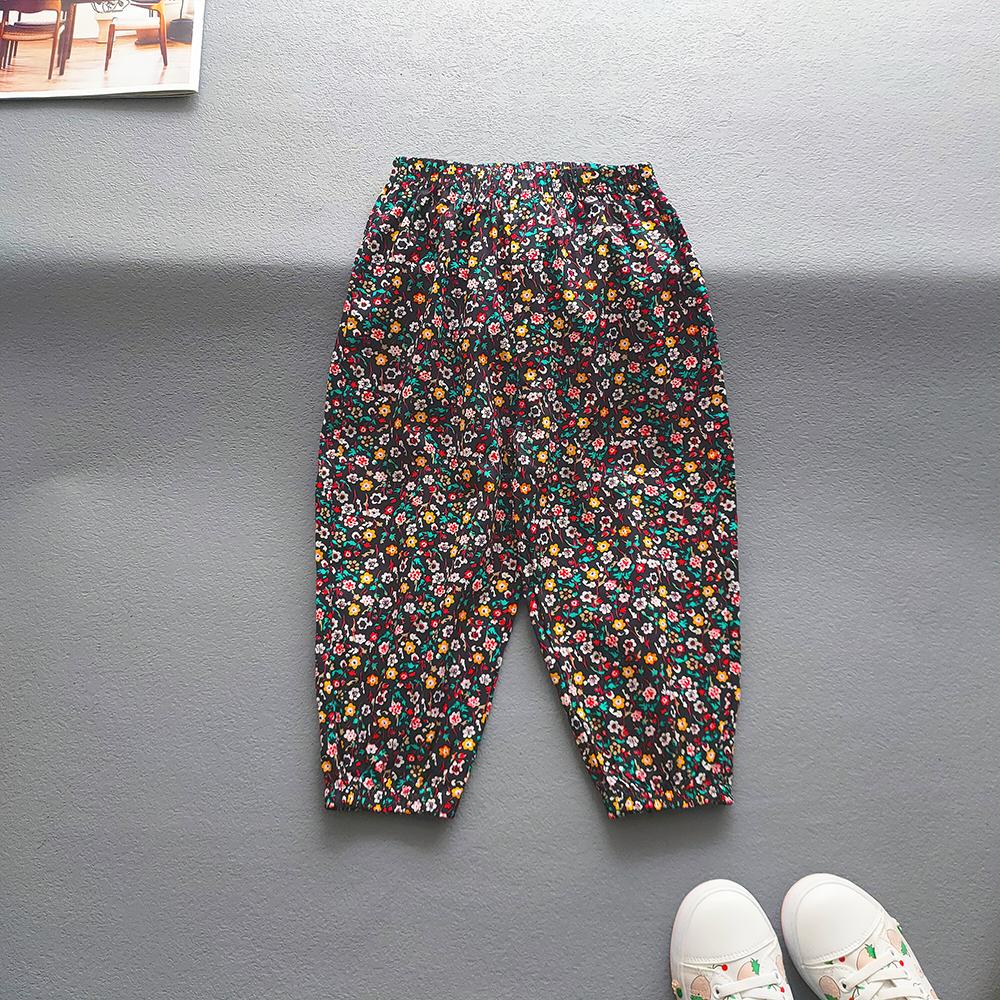 Sommer Süße Mädchen Blumen Hosen Kinder Casual Druck Einziehbare Füße Hosen Babys Mädchen Jungen Kühle Atmungsaktive Strand Hosen