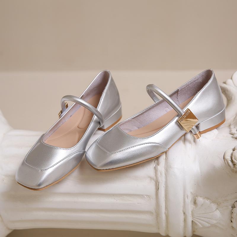 Shoes Woman Comfortable And Elegant Modis Shallow Mouth Oxfords Female Footwear  Summer New Leather Dress Mary Janes Spring