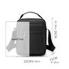 Durable crossbody bag, adjustable shoulder strap, multi-layer design, secure zipper - multifunctial storage bag