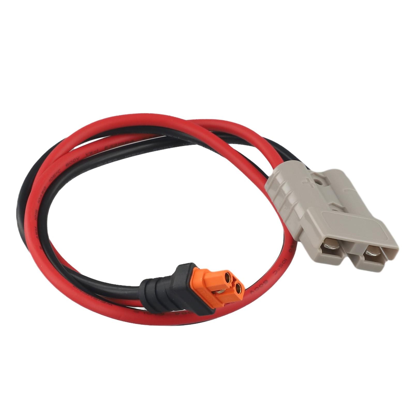 

1x 50A 10AWG Adapter Cable Portable Power Station For Anderson ToXT60i Connector 60cm