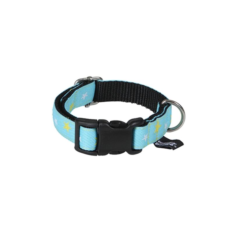 Star (Sky Blue) Jacquard Ribbon Neck Strap