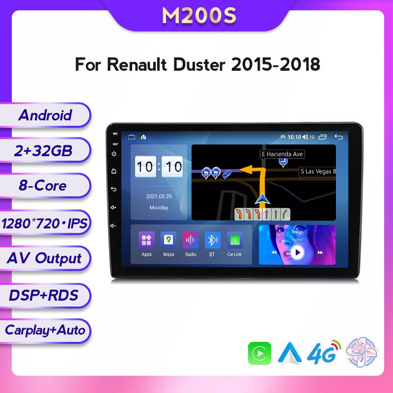 Android Navigator with Wireless CarPlay for 15-18 Dacia Duster