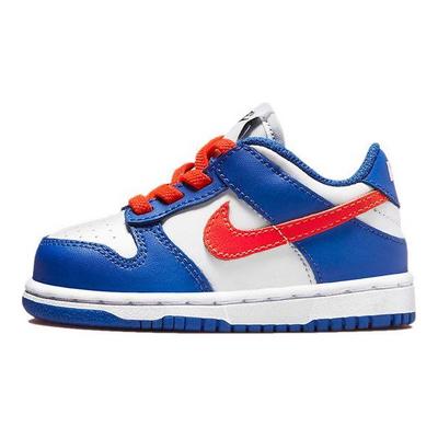 Dunk Low TD Oyun Mavisi Kırmızı Bebek Spor Ayakkabıları Mavi Beyaz Siyah CW1589-104