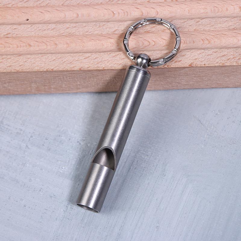 High Quality 304 Stainless Steel Emergency Whistle Safety Whistle Keychain For Team Sports Outdoor Hiking Camping Survival