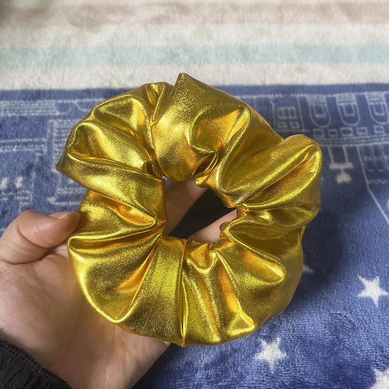 Scrunchie din piele de vară Coreea Scrunchie mare pentru păr femei Benzi elastice pentru păr Crăciun pentru cap Legături de frânghie de păr Suporturi pentru coadă de cal
