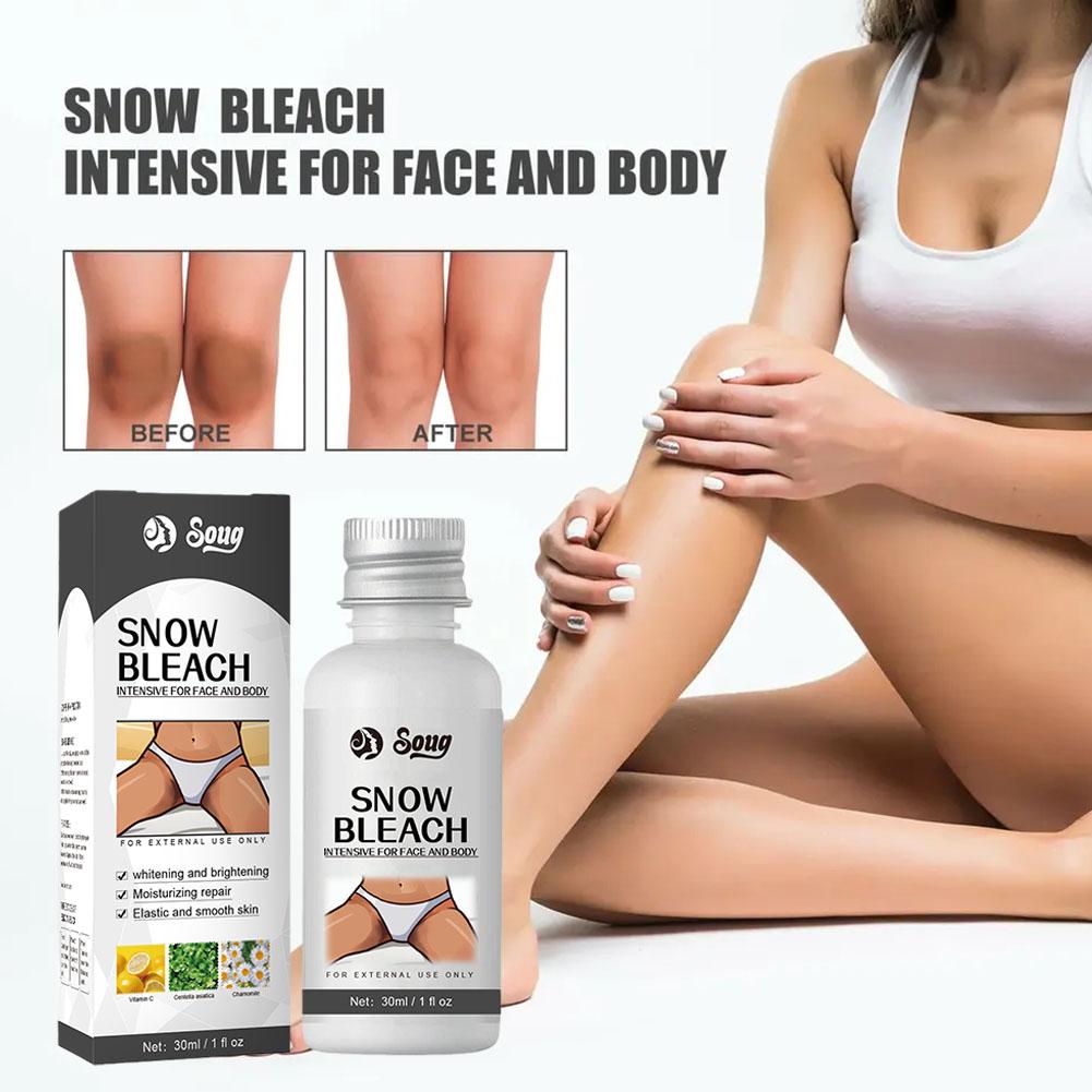 Glowhite Snow Bleach Cream Brighten Inner Thigh Whiten Butt BleachingmSerum Remove Private Inti K2X8