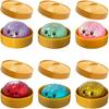 Simulation Boulette Squishy Rebond Doux Boule Anti-Stress à Presser Avec Boîte Cuiseur Vapeur Bambou Jouet Anti-Stress Sensoriel Pour Cadeau Créatif