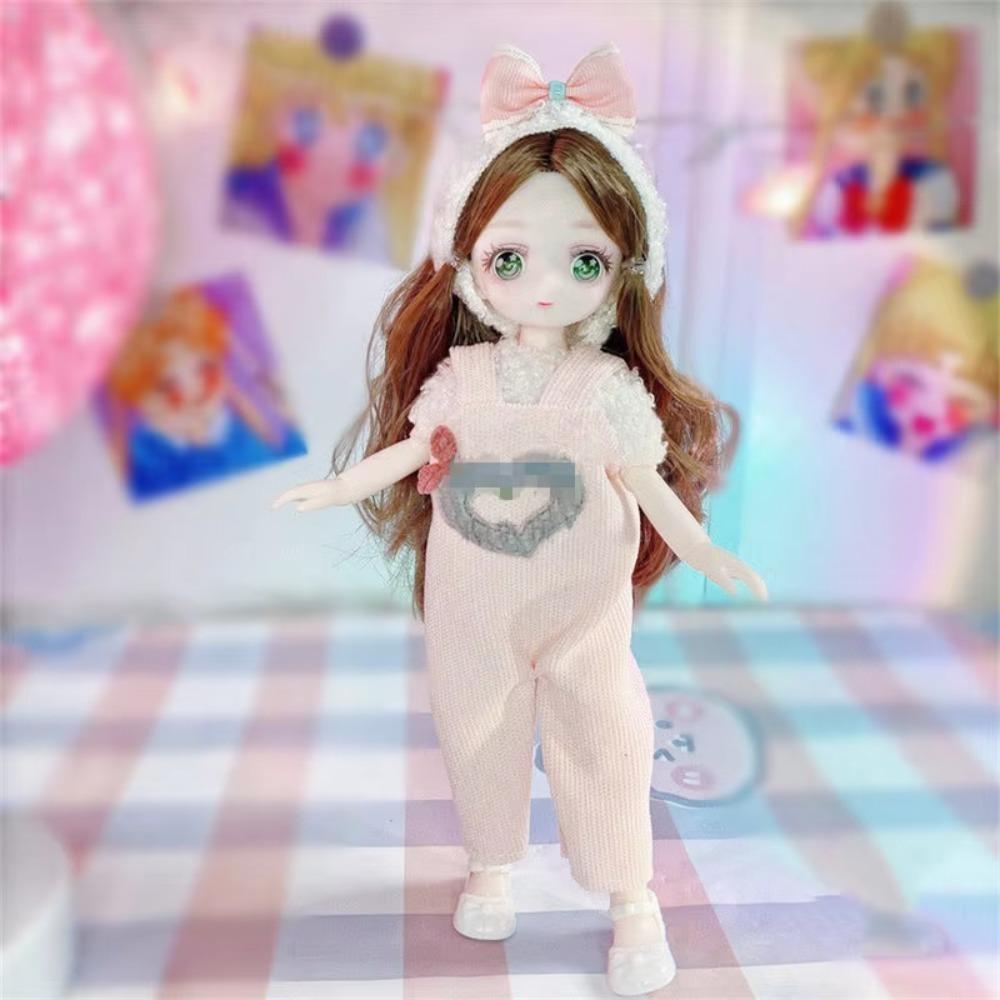With Clothes Simulated Eye Hinge Doll 3D Eyes Removable Joints Doll BJD Doll with Clothes  Kids Toy