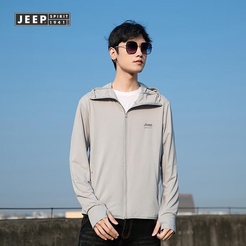 

JEEP SPIRIT Men s Ice Silk Sun Protection Outdoor Jacket L