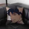 Korean BL Manhwa Roses And Champagne Pillow Case Fashion Square Pillowcase Bedroom Sofa Room Ins Decoration Leisure