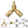 3/8 Fitting Pressure Washer Tee, Splitter Coupler, Quick Connect Two to