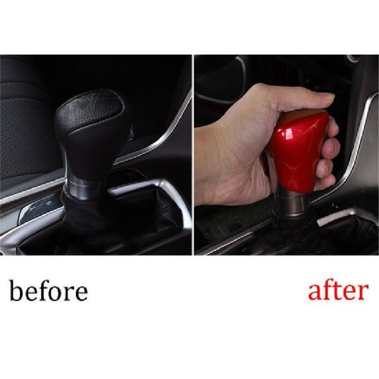 For Honda Accord 2018- Glossy Red Center Console Gear Shift Knob Head Cover
