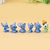 12Pcs Anime Cartoon Figure Cute Stitch Model Toys Car Ornaments Home Decoration