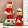Christmas Gingerbread Man Doll Creative Figurine Ornament Holiday Decoration for Home / Hotel