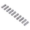 10Pcs Brake Line Connector Chrome Plated Copper Brake Pipe Fitting for 4.75mm Dia Tube