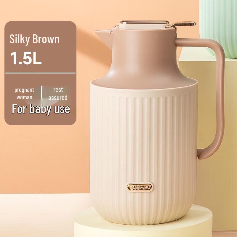 Qingshui Glass Lined Insulated Kettle 1.5L